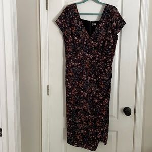 NWT Abercrombie & Fitch XL floral dress with slit